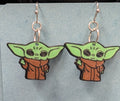Grogu (baby Yoda) 3D printed earrings