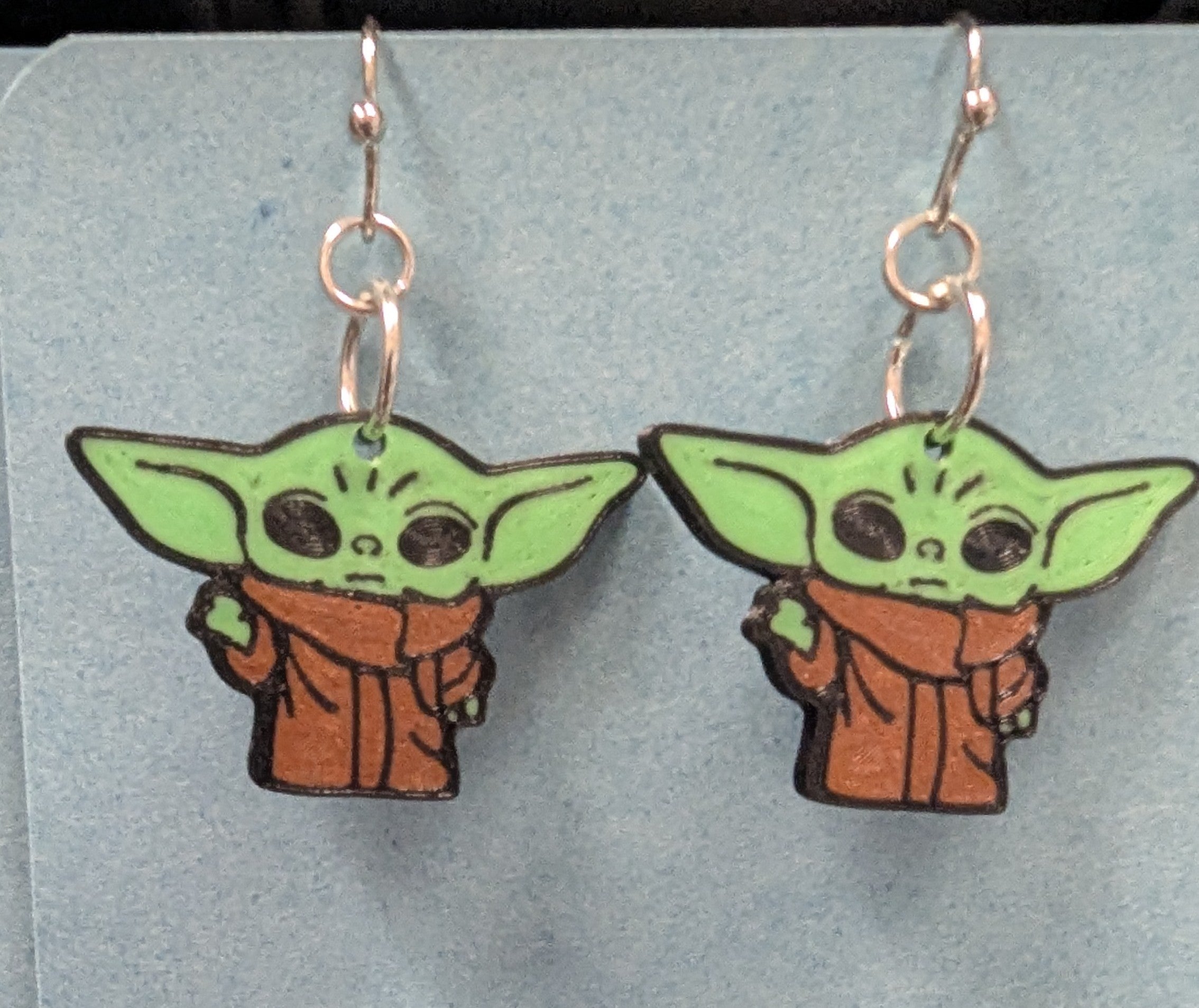 Grogu (baby Yoda) 3D printed earrings